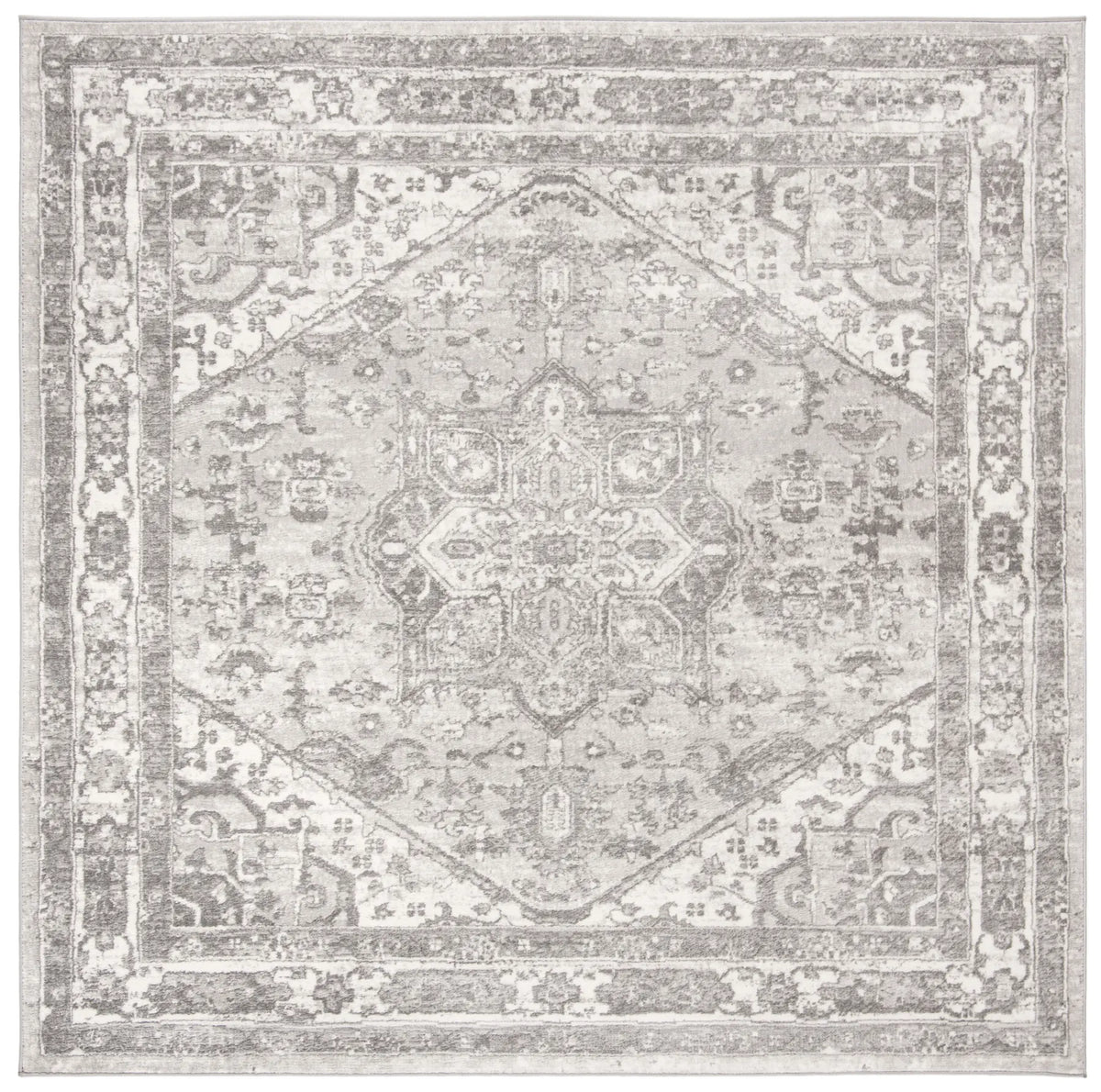 Safavieh Brentwood 6'-7" x 6'-7" Rug in Cream / Grey