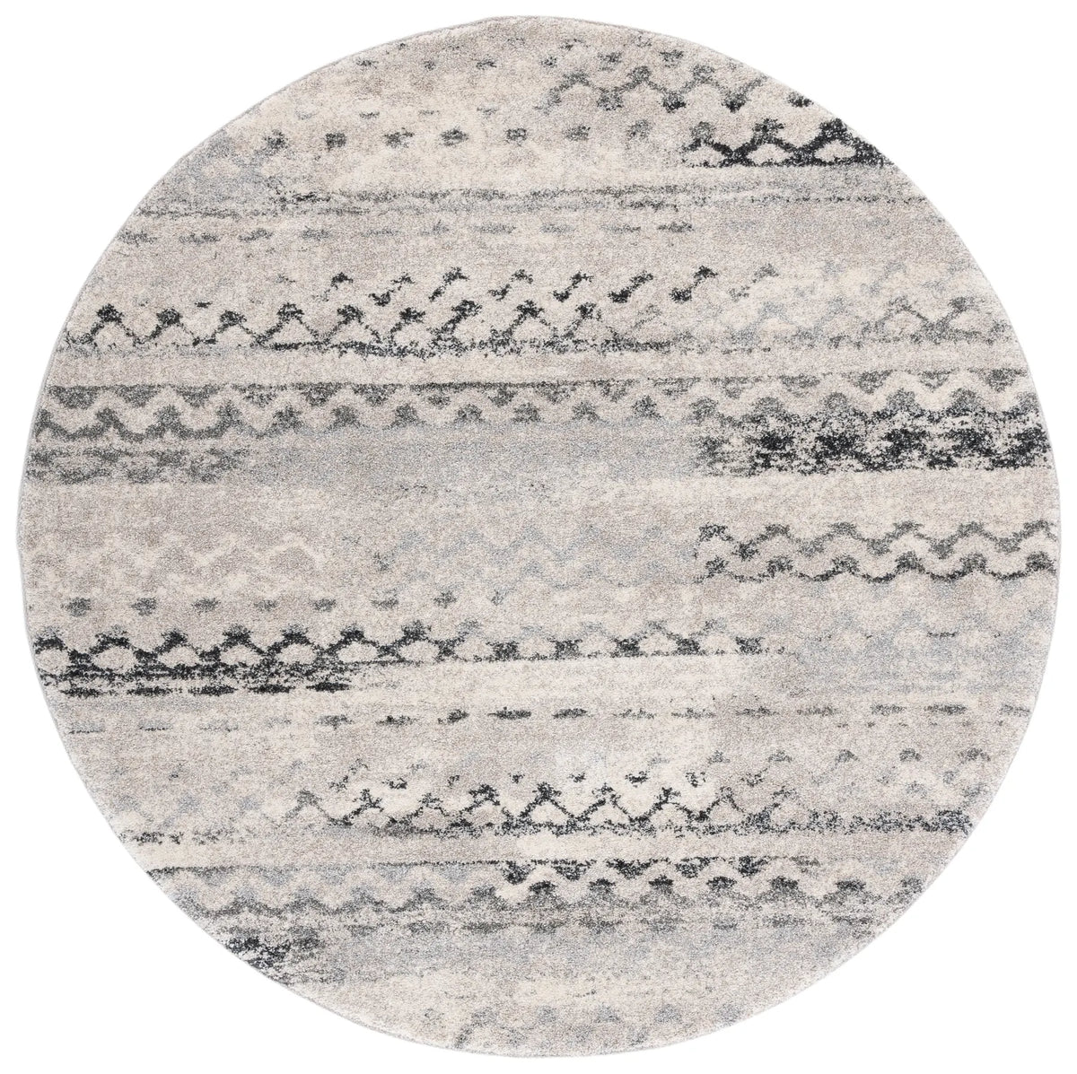 Safavieh Retro 6'-0" x 6'-0" Rug in Cream / Grey