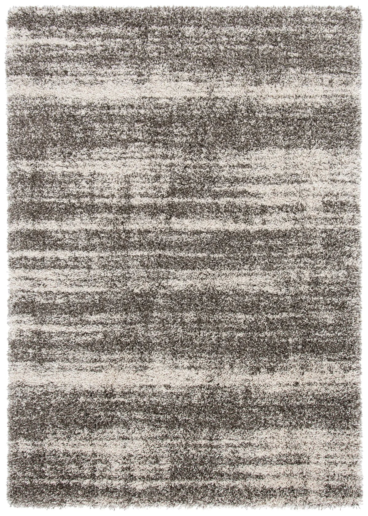 Safavieh Hudson Shag 4'-0" x 6'-0" Rug in Ivory / Grey