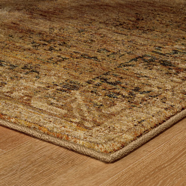 Oriental Weavers Sphinx Andorra 6845D Gold/Brown Rugs - corner detail