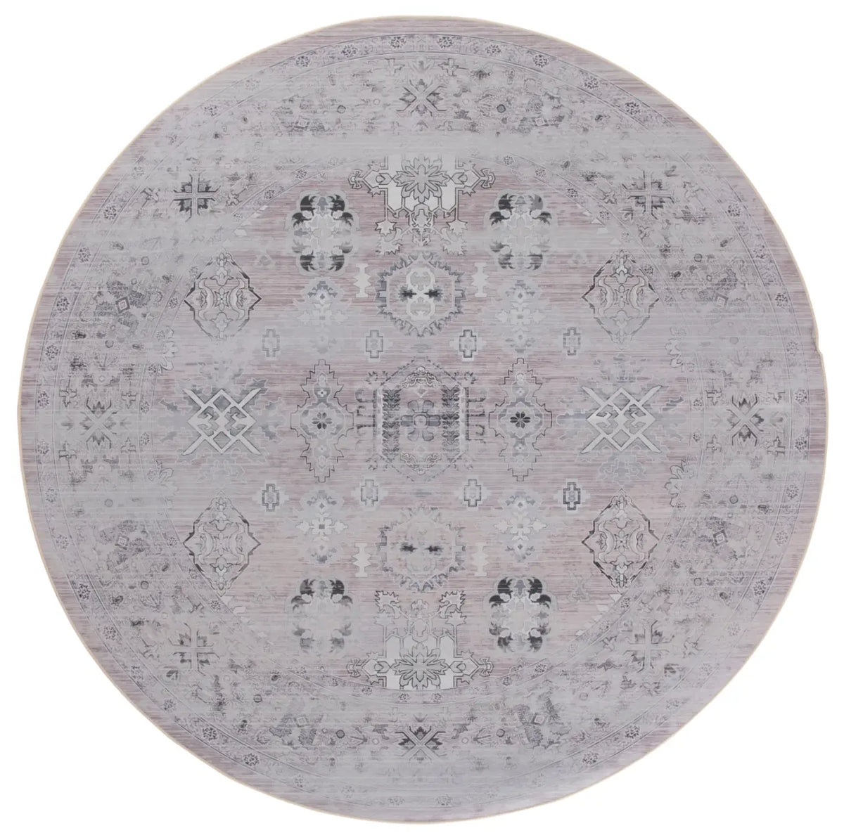 Safavieh Tucson 6'-0" x 6'-0" Rug in Pink / Beige