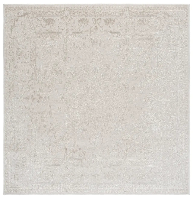 Safavieh Reflection 6'-7" x 6'-7" Rug in Ivory / White