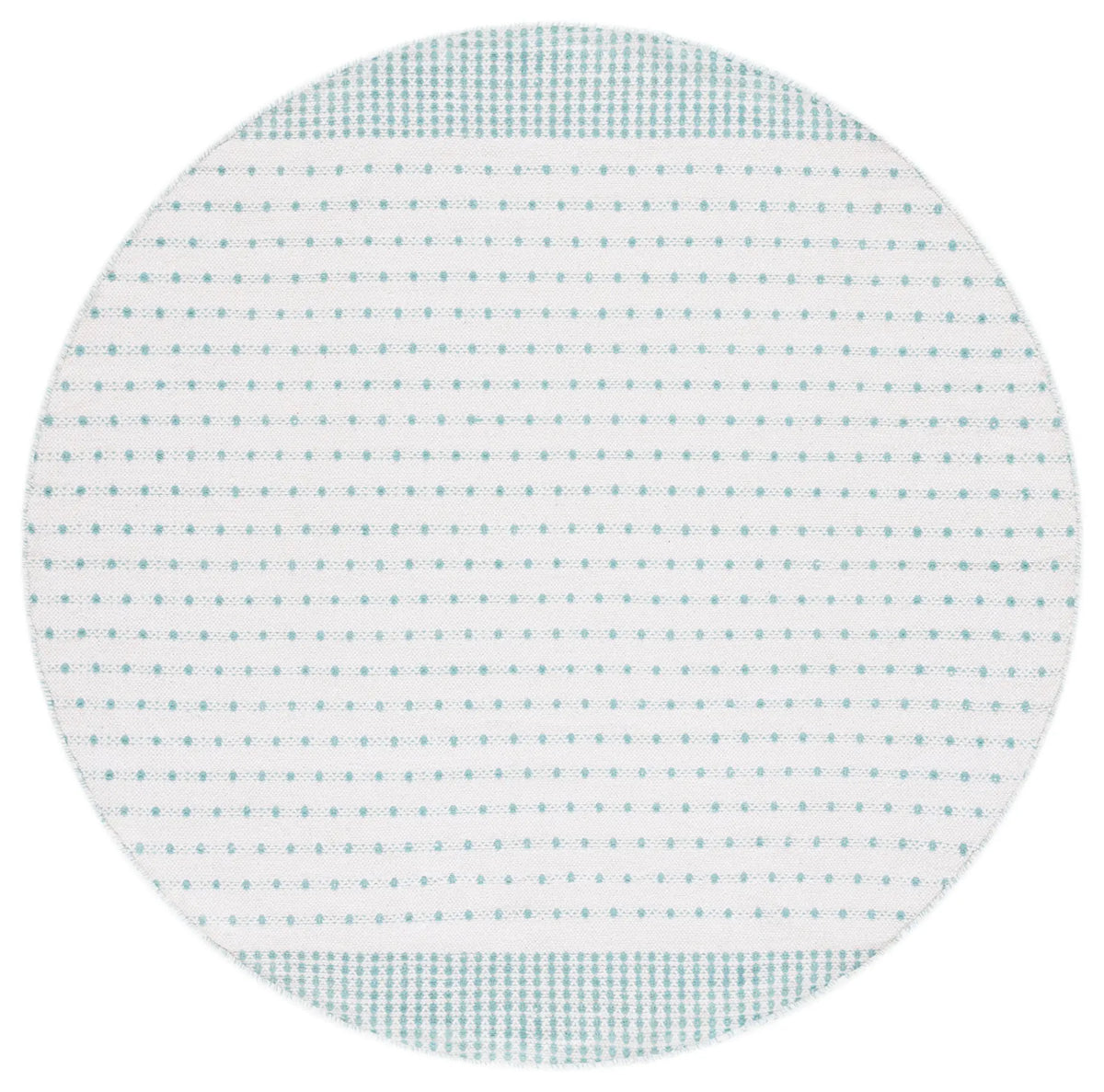 Safavieh Montauk 6'-0" x 6'-0" Rug in Aqua / Ivory