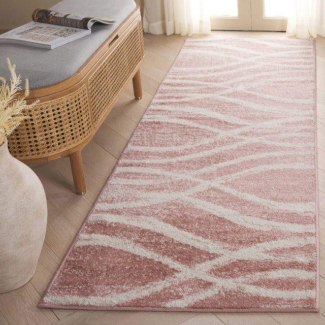 Safavieh Adirondack 2'-6" x 10'-0" Rug in Rose / Cream