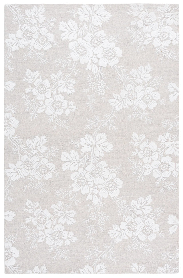 Safavieh Glamour 4'-0" x 6'-0" Rug in Silver / Ivory
