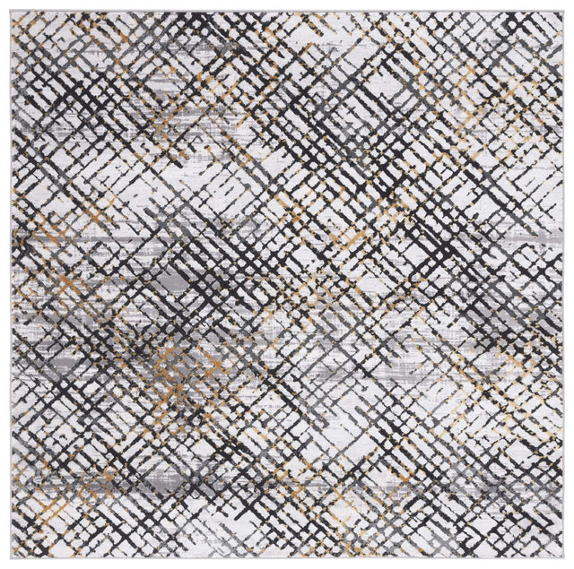 Safavieh Amelia 6'-7" x 6'-7" Rug in Grey / Gold