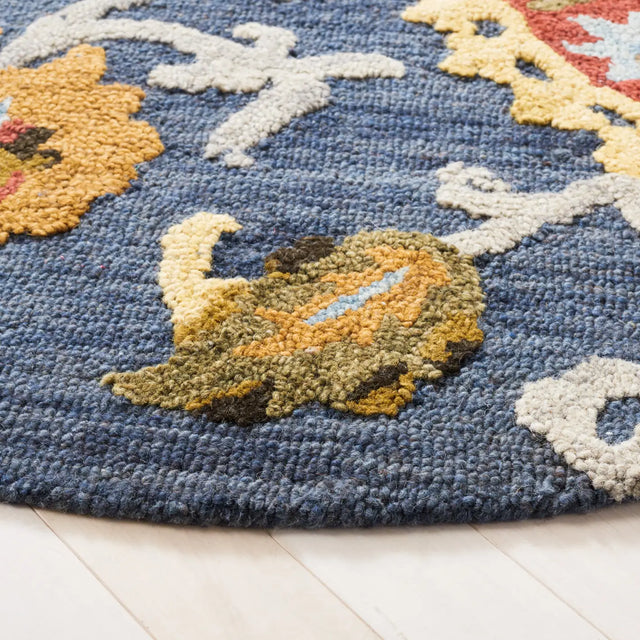 Safavieh Blossom 6'-0" x 6'-0" Rug in Navy / Multi