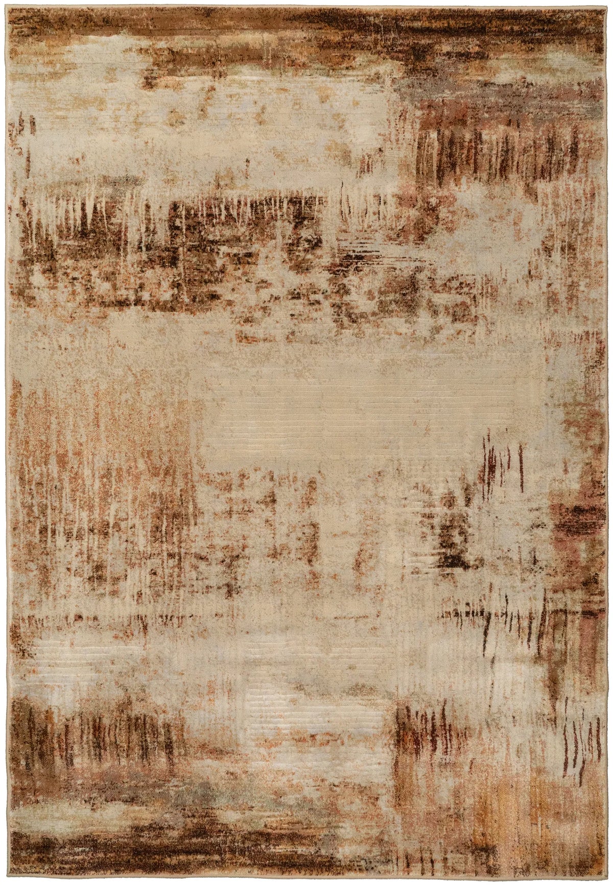 Dynamic Rugs Eclipse 63393 Beige / Rust Rugs - Rectangular