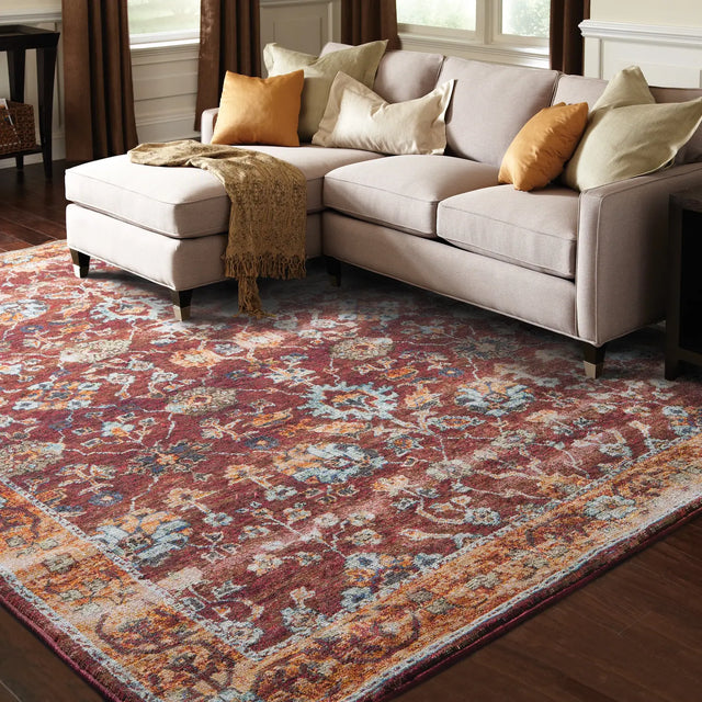 Oriental Weavers Sphinx Andorra 7154A Red/Gold Rugs - room scene