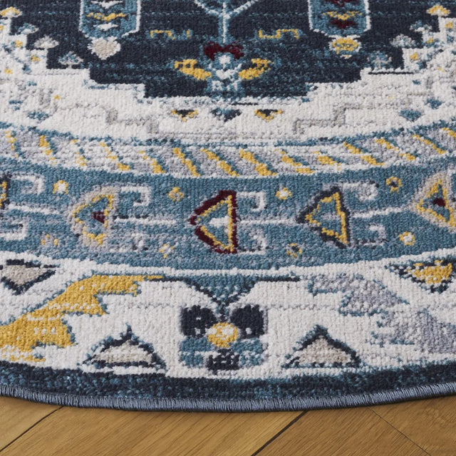 Safavieh Bayside 6'-7" x 6'-7" Rug in Navy / Blue