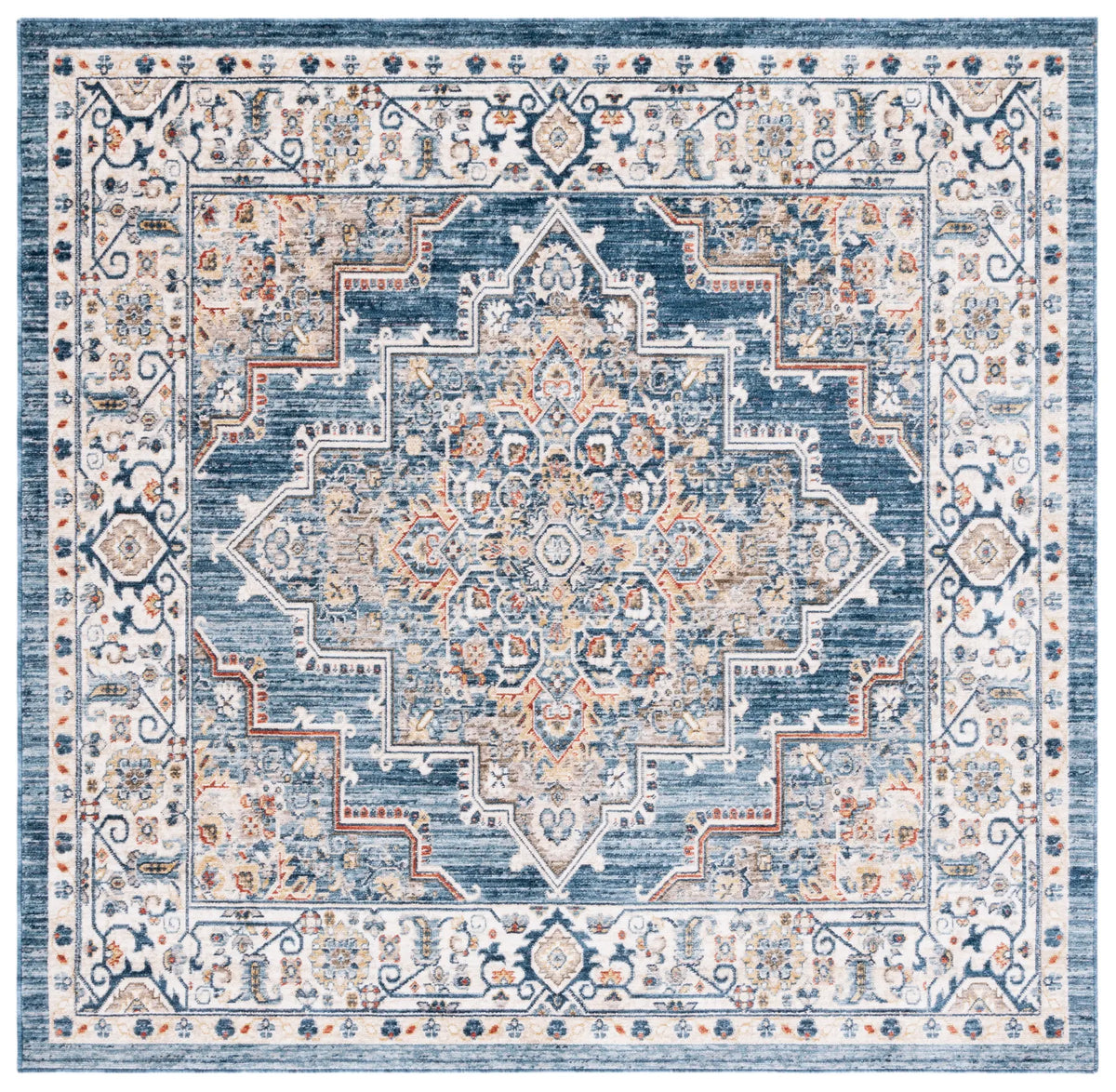 Safavieh Olympia 6'-0" x 6'-0" Rug in Blue / Beige