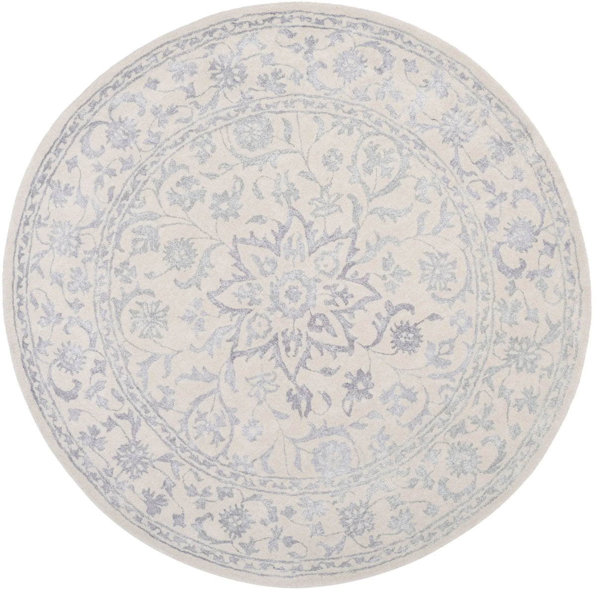 Safavieh Glamour 6'-0" x 6'-0" Rug in Silver / Ivory