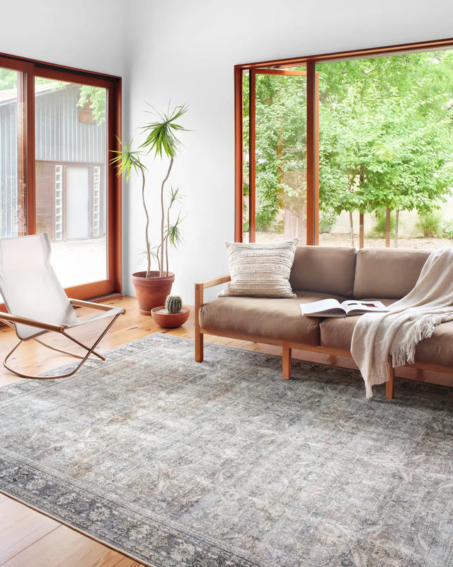 Loloi Wynter Wyn-07 Grey/Charcoal Rugs - room scene 1