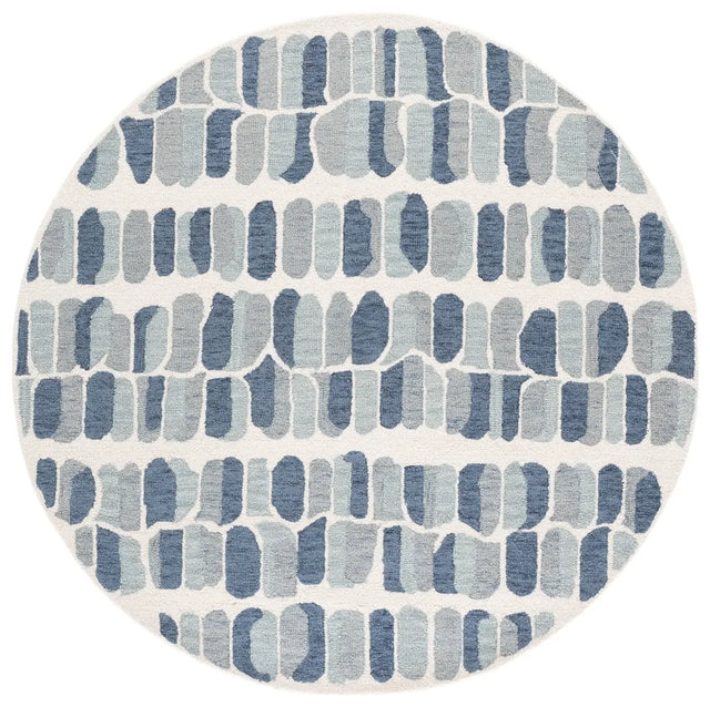 Safavieh Metro 6'-0" x 6'-0" Rug in Blue / Ivory