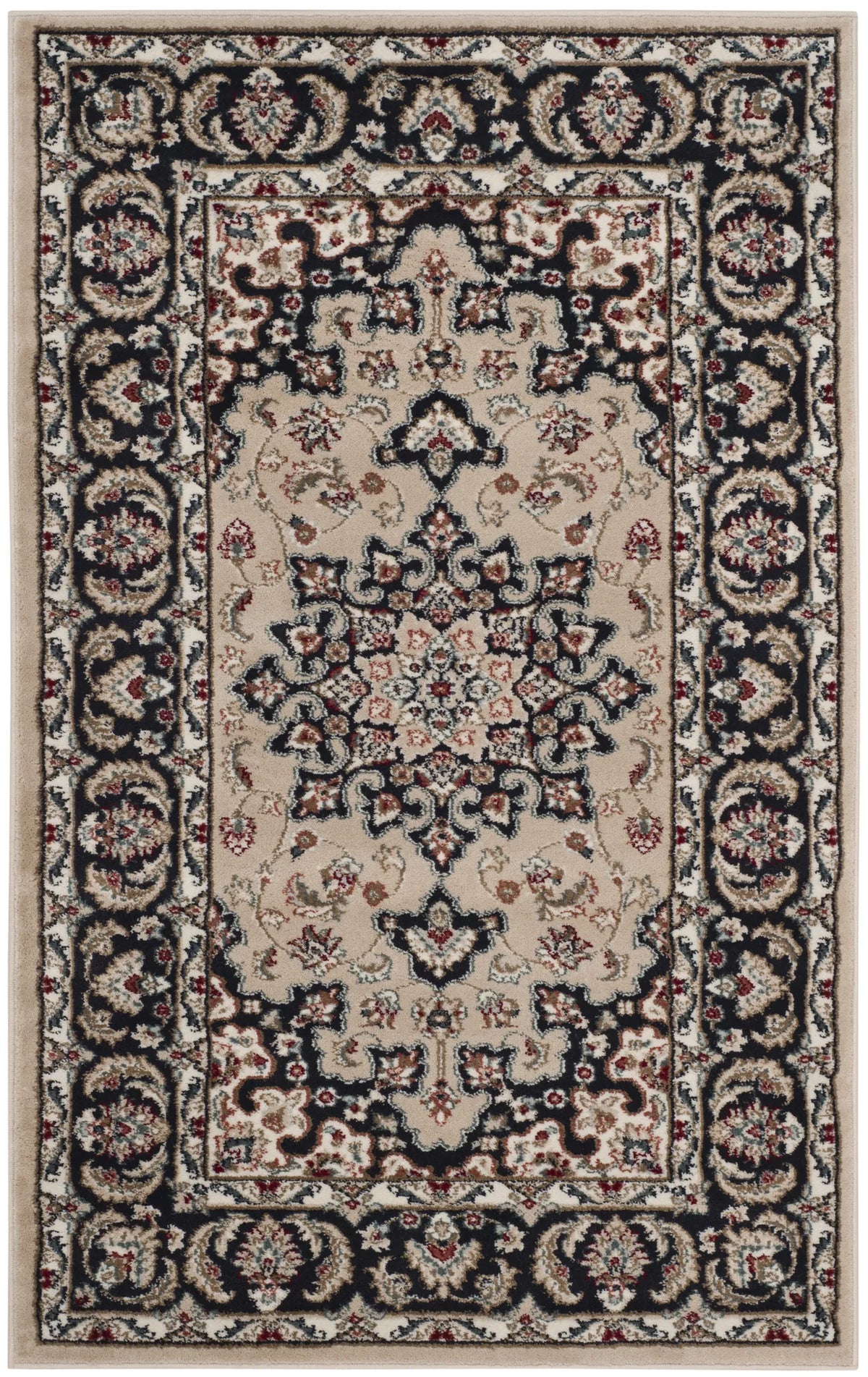 Safavieh Lyndhurst 3'-3" x 5'-3" Rug in Cream / Anthracite