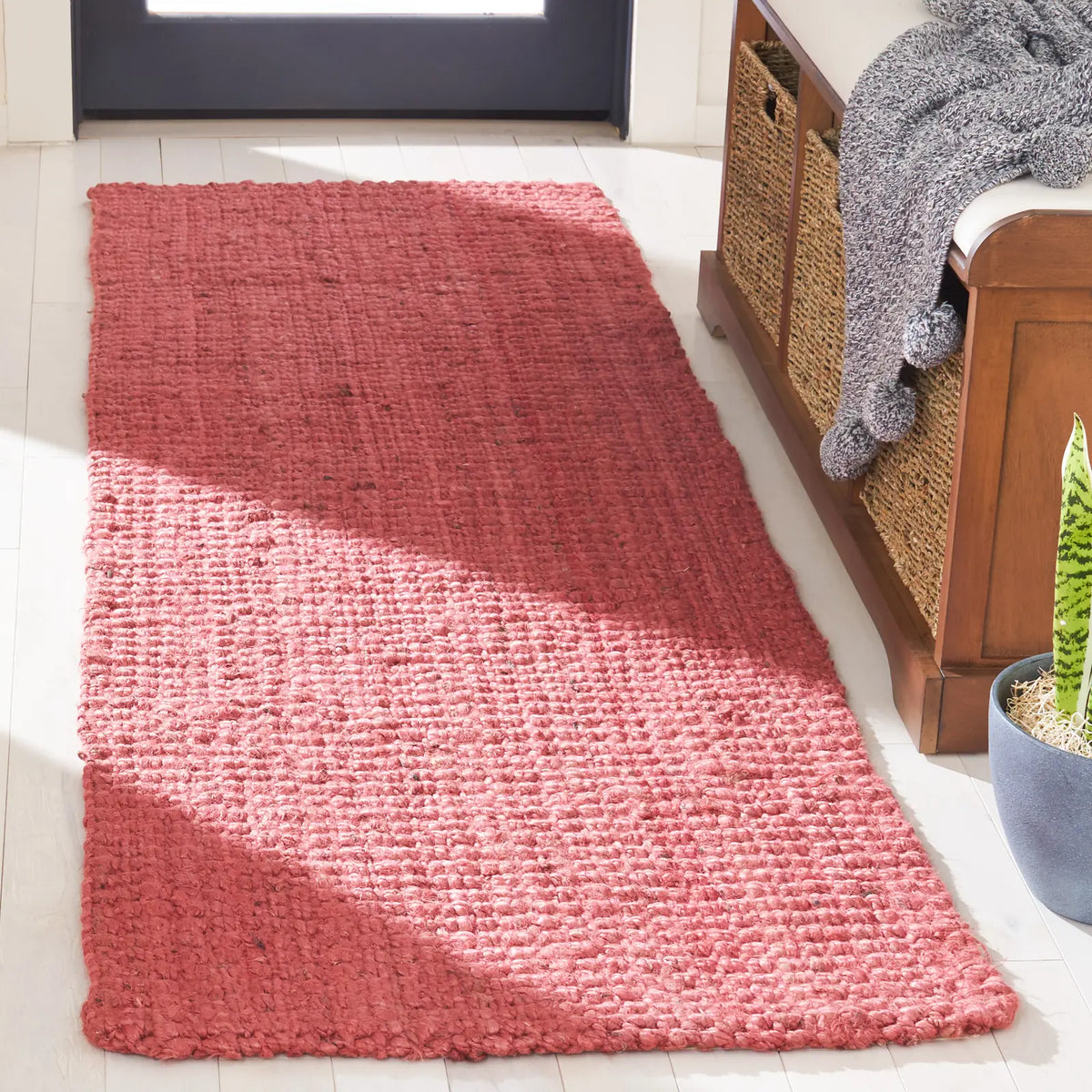 Safavieh Natural Fiber 2'-3" x 11'-0" Rug in Red