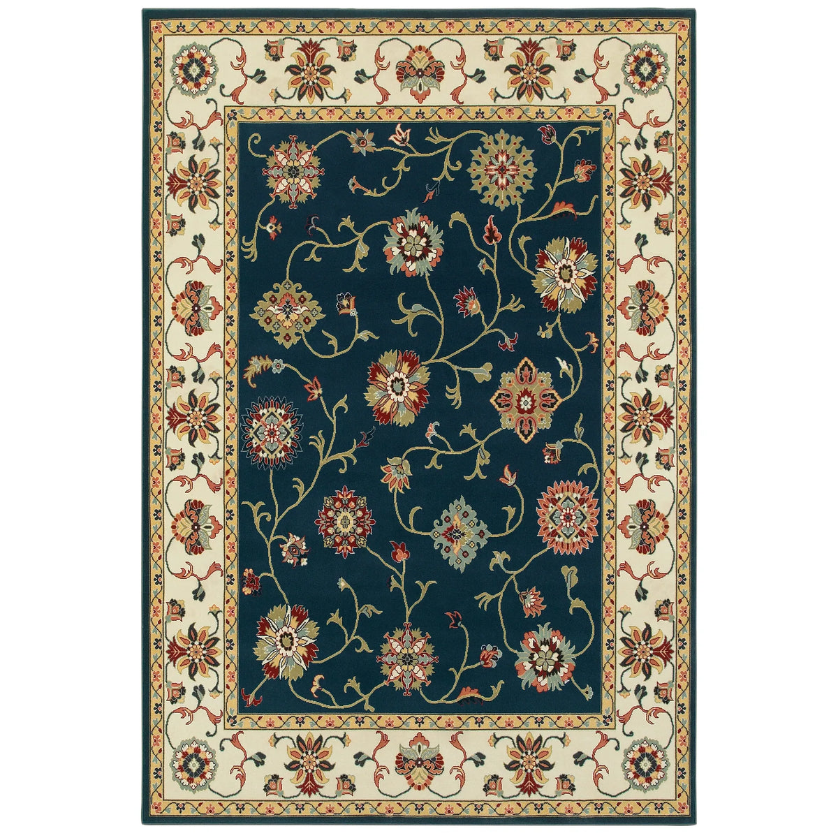 Oriental Weavers Sphinx Kashan 2336B Navy / Ivory Rugs - main flat