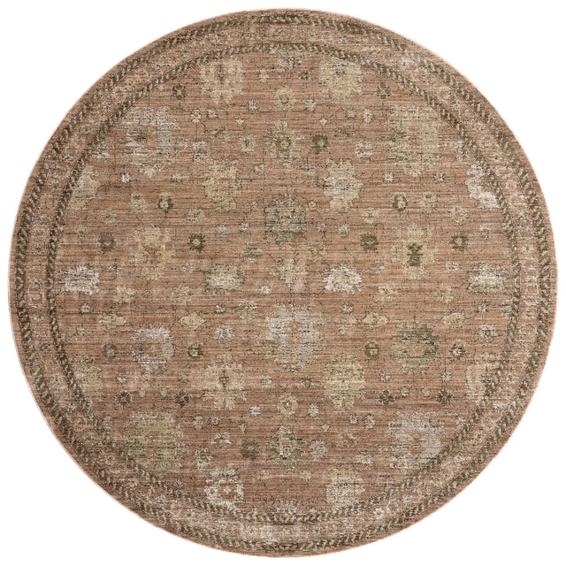 Loloi Priscilla PRL-08 Blush / Multi Rug - round flat