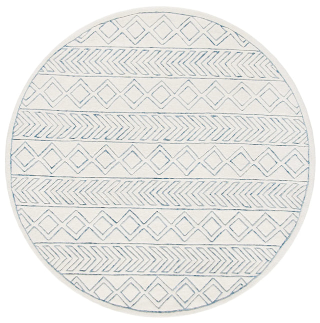 Safavieh Glamour 6'-0" x 6'-0" Rug in Ivory / Blue