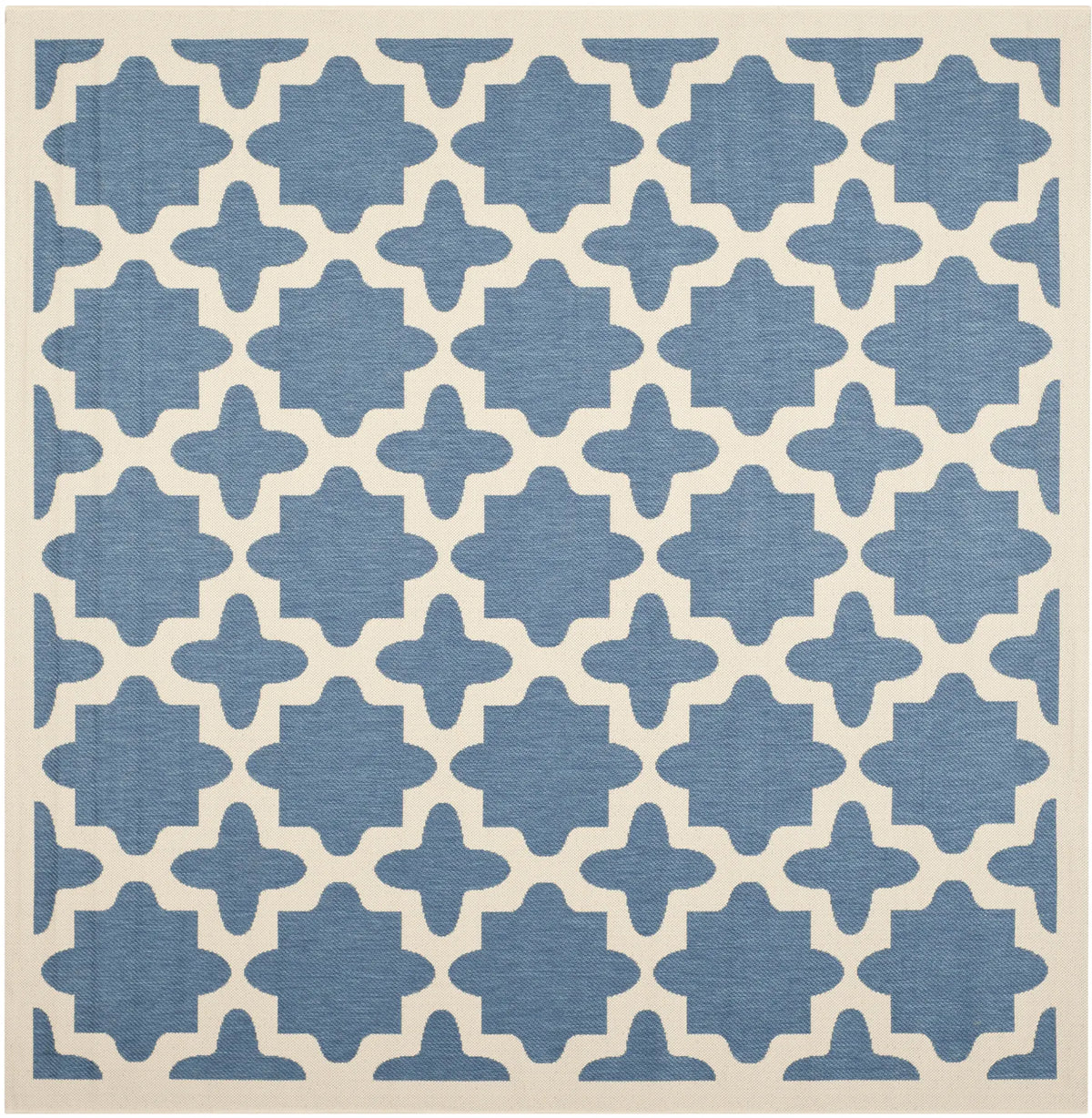 Safavieh Courtyard 7'-10" x 7'-10" Rug in Blue / Beige