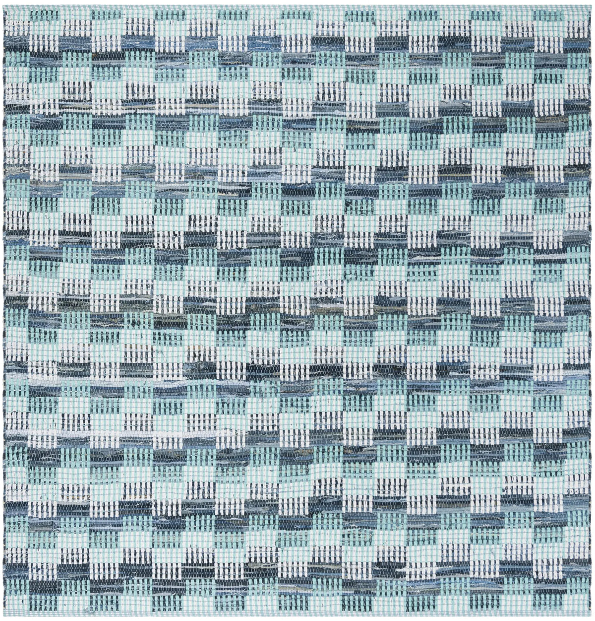Safavieh Montauk 6'-0" x 6'-0" Rug in Turquoise / Multi