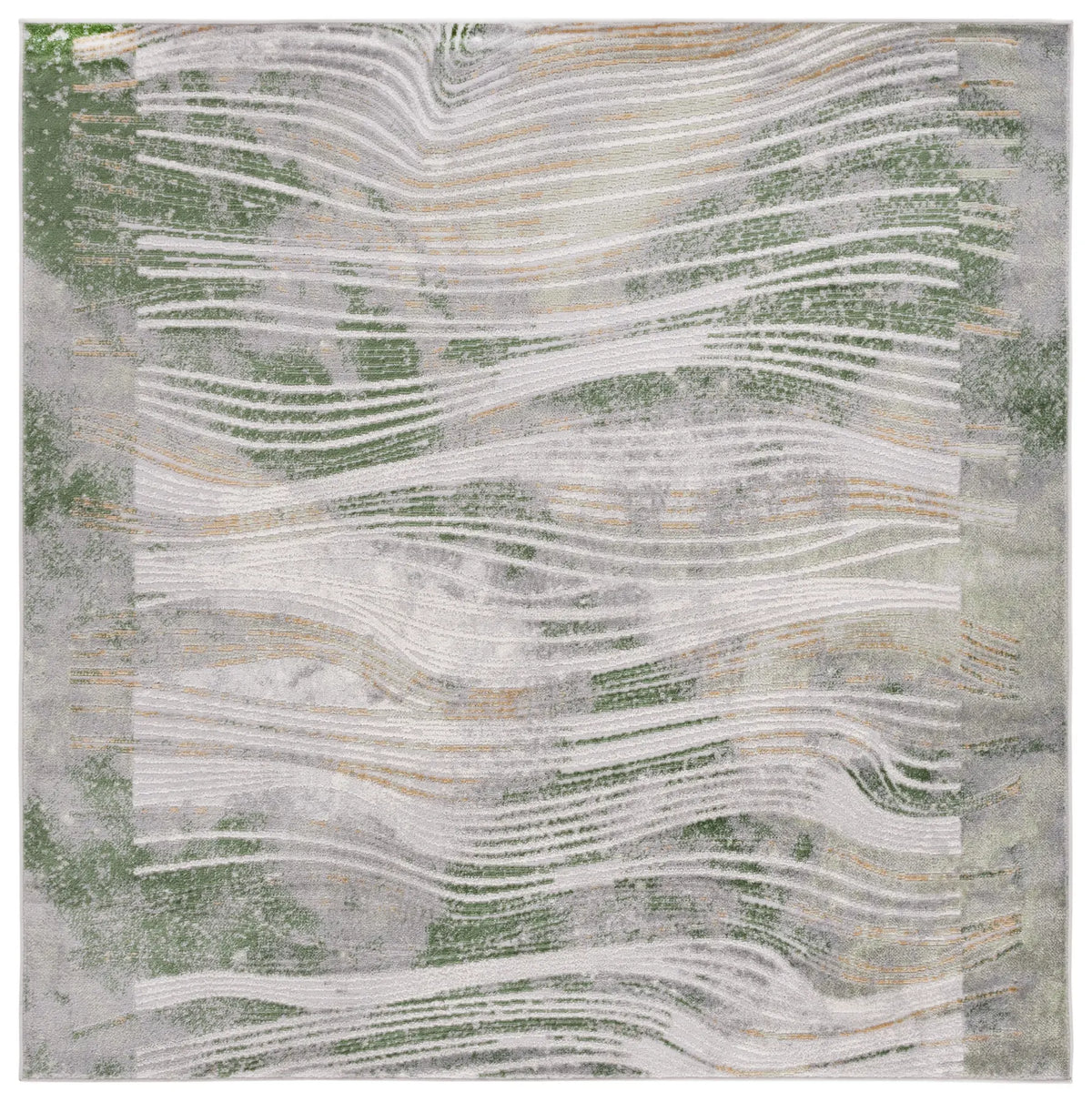 Safavieh Palma 6'-7" x 6'-7" Rug in Beige / Green