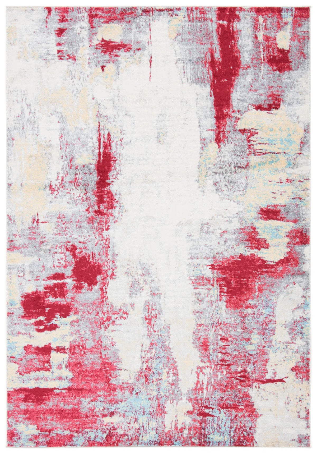 Safavieh Jasper 100 4'-0" x 6'-0" Rug in Red / Ivory