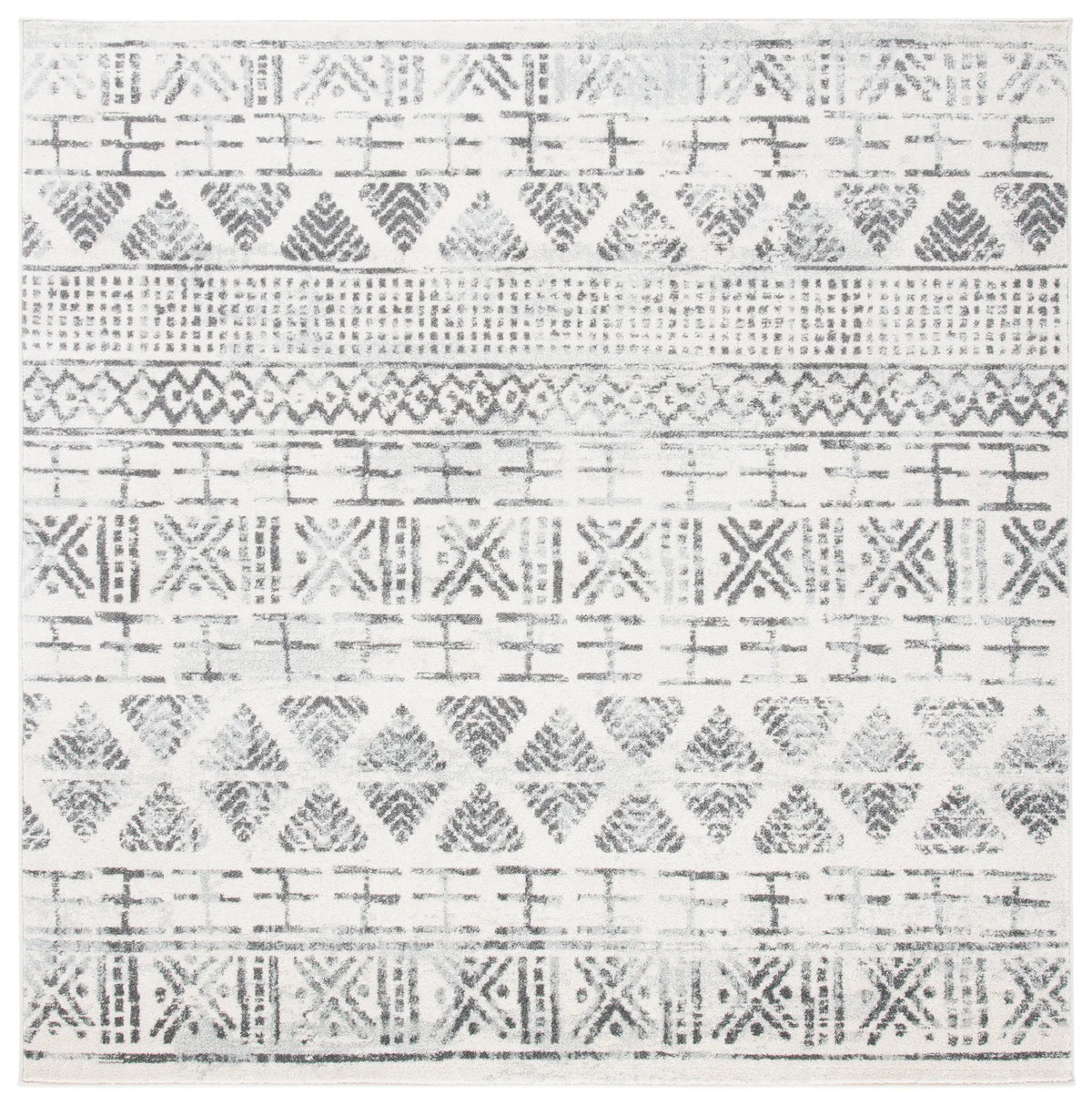 Safavieh Mercer 6'-7" x 6'-7" Rug in Ivory / Grey