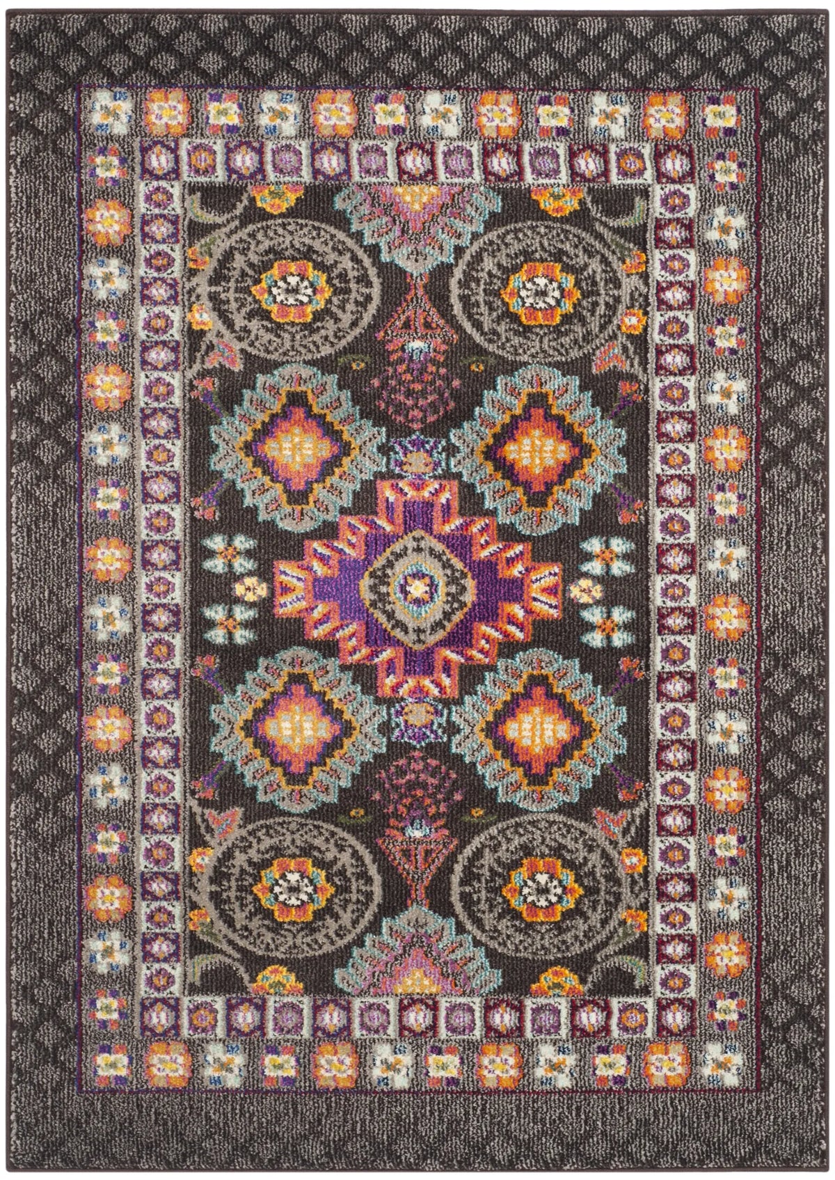 Safavieh Monaco 3'-0" x 5'-0" Rug in Brown / Multi