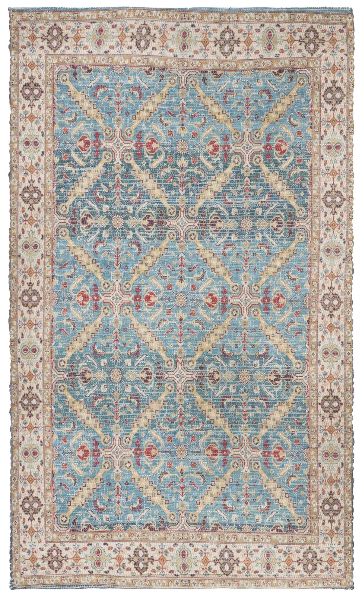 Safavieh Saffron 3'-0" x 5'-0" Rug in Navy / Creme