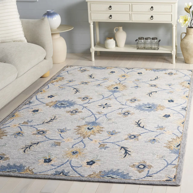 Safavieh Jardin 4'-0" x 6'-0" Rug in Grey / Blue