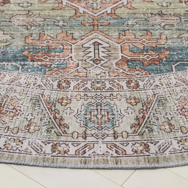 Safavieh Arizona 6'-0" x 6'-0" Rug in Sage / Rust