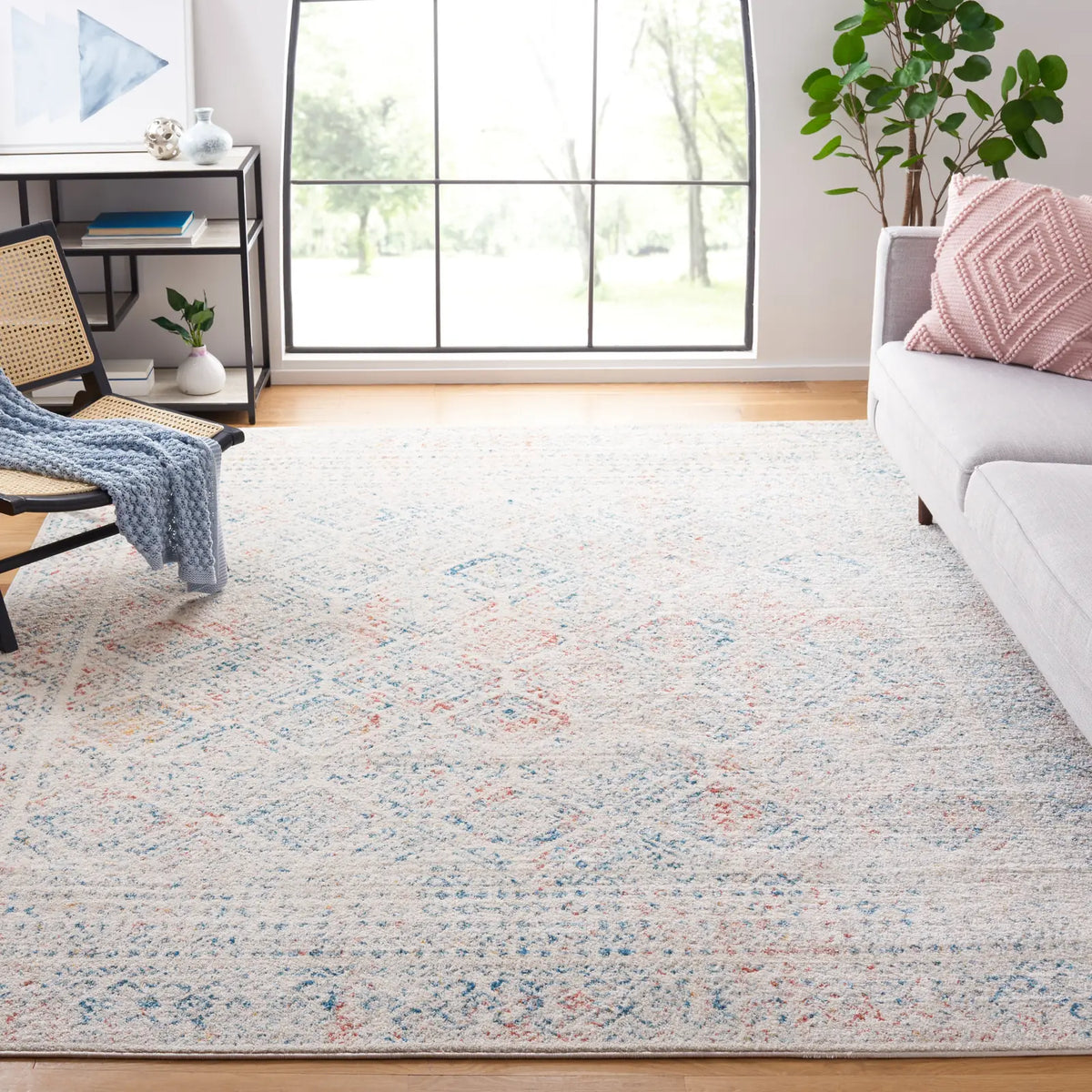 Safavieh Tulum 10'-0" x 13'-0" Rug in Ivory / Terracotta