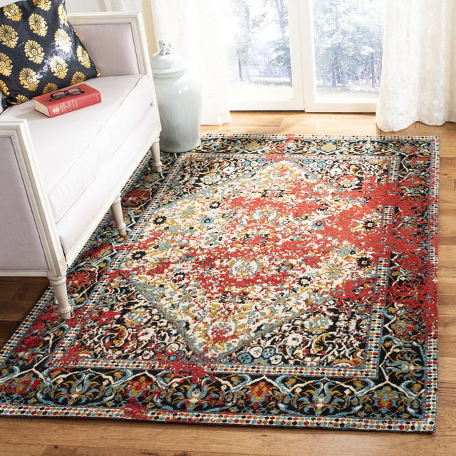Safavieh Classic Vintage 5'-0" x 8'-0" Rug in Red / Charcoal