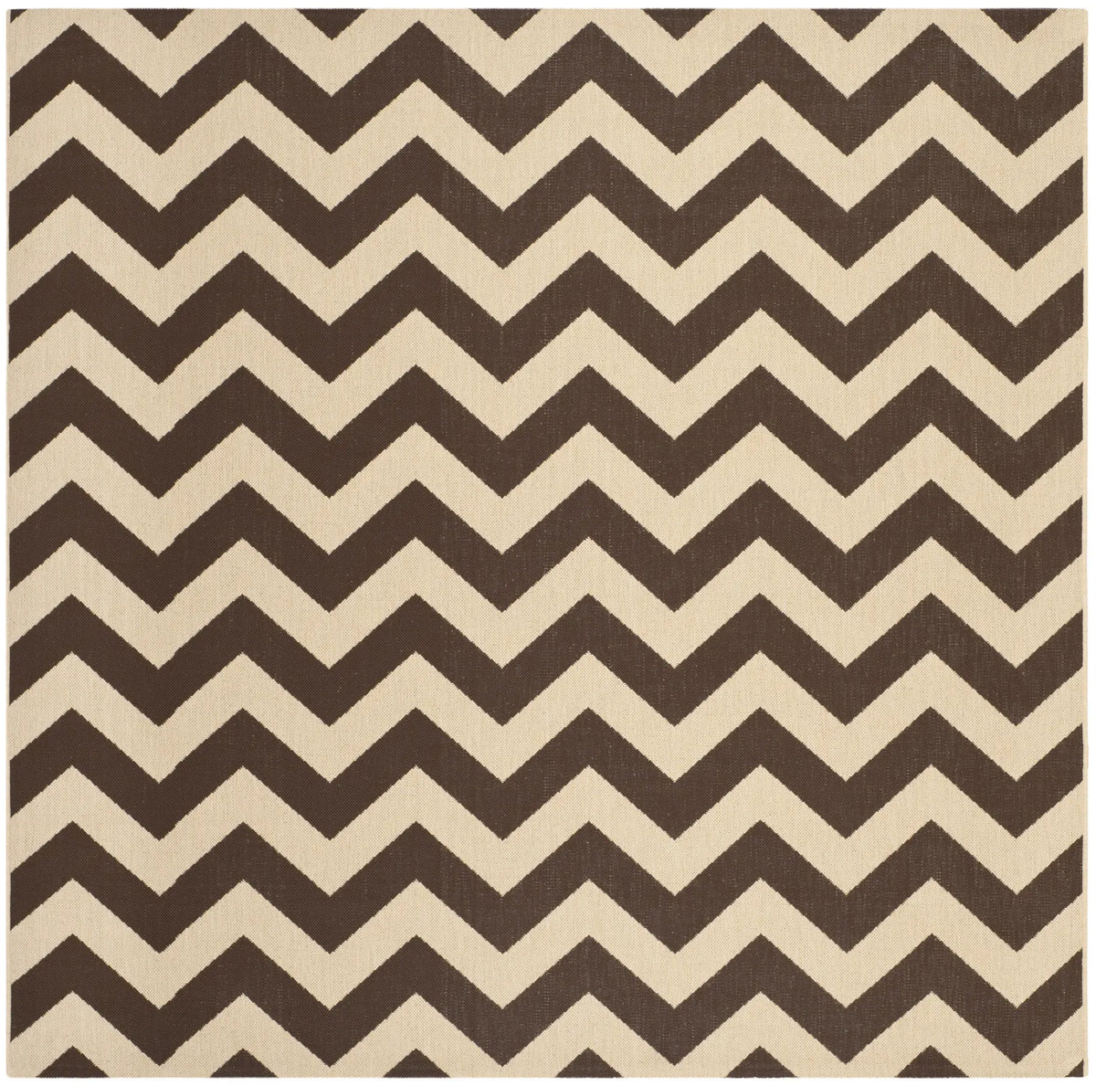 Safavieh Courtyard 7'-10" x 7'-10" Rug in Dark Brown