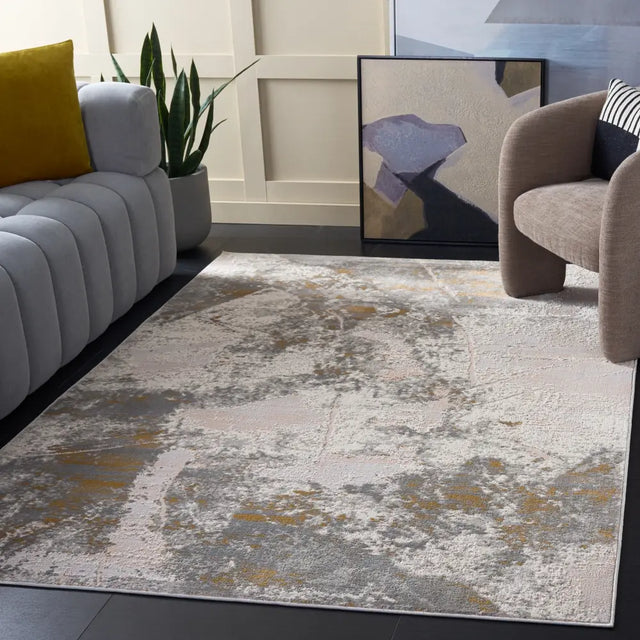 Safavieh Palma 5'-3" x 7'-6" Rug in Grey / Gold