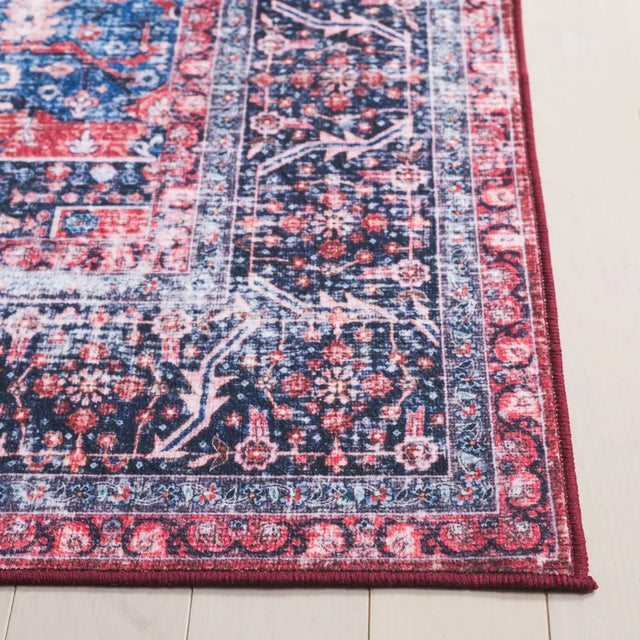 Safavieh Arizona 4'-0" x 6'-0" Rug in Red / Navy
