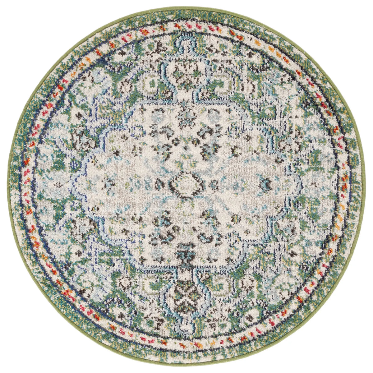 Safavieh Madison 3'-0" x 3'-0" Rug in Green / Turquoise