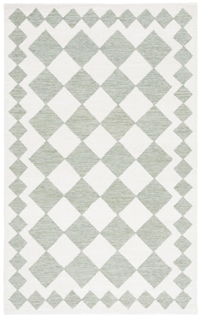 Safavieh Ebony 4'-0" x 6'-0" Rug in Green / Ivory