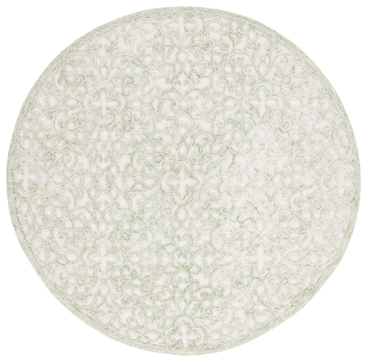 Safavieh Trace 6'-0" x 6'-0" Rug in Ivory / Green