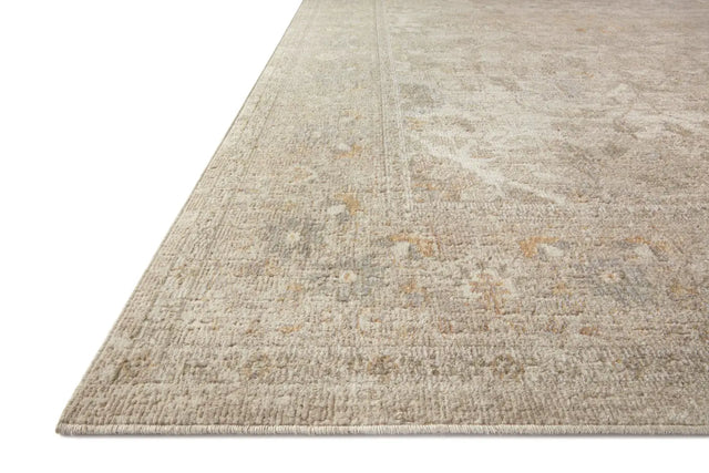 Chris Loves Julia x Loloi Rosemarie ROE-02 Ivory / Natural Rug - rug corner