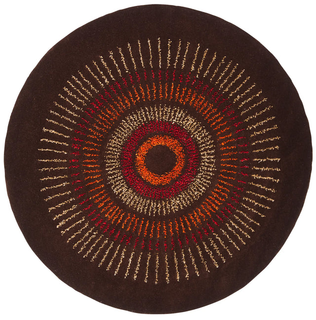 Safavieh Soho 6'-0" x 6'-0" Rug in Brown / Gold