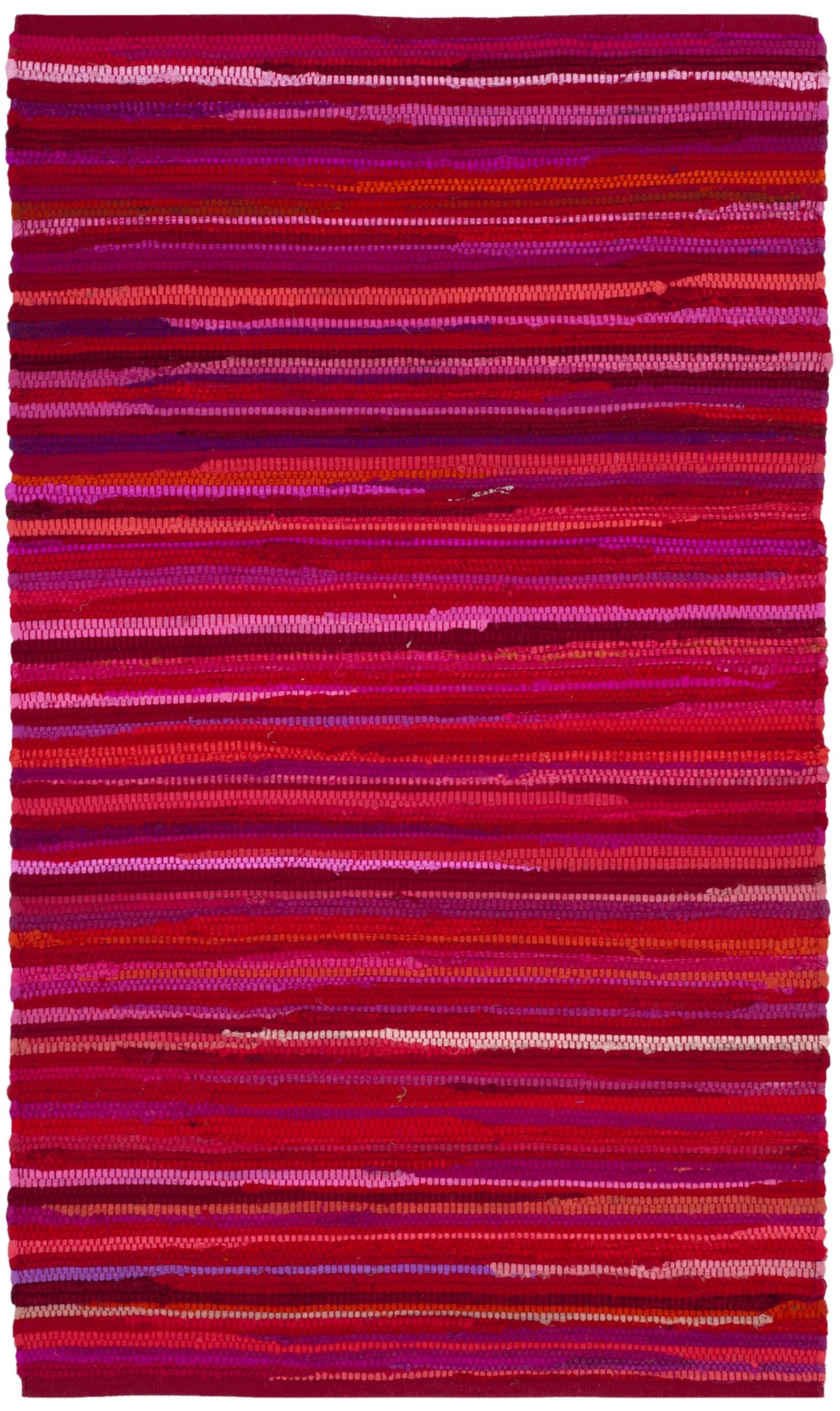 Safavieh Rag Rug 2'-0" x 3'-0" Rug in Red / Multi