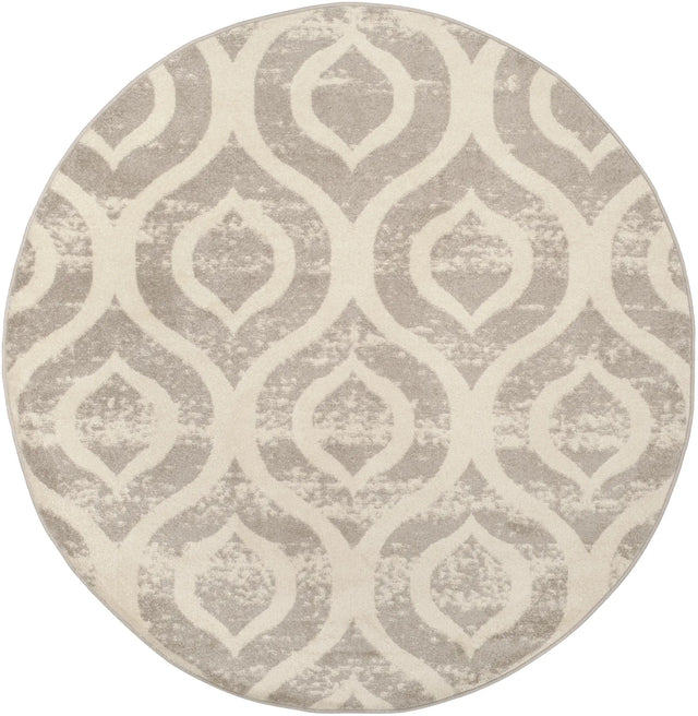 Safavieh Amsterdam 5'-1" x 5'-1" Rug in Ivory / Mauve