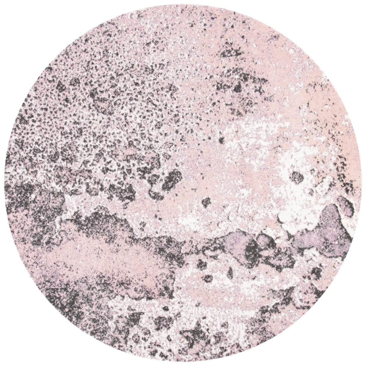 Safavieh Glacier 6'-7" x 6'-7" Rug in Pink / Grey