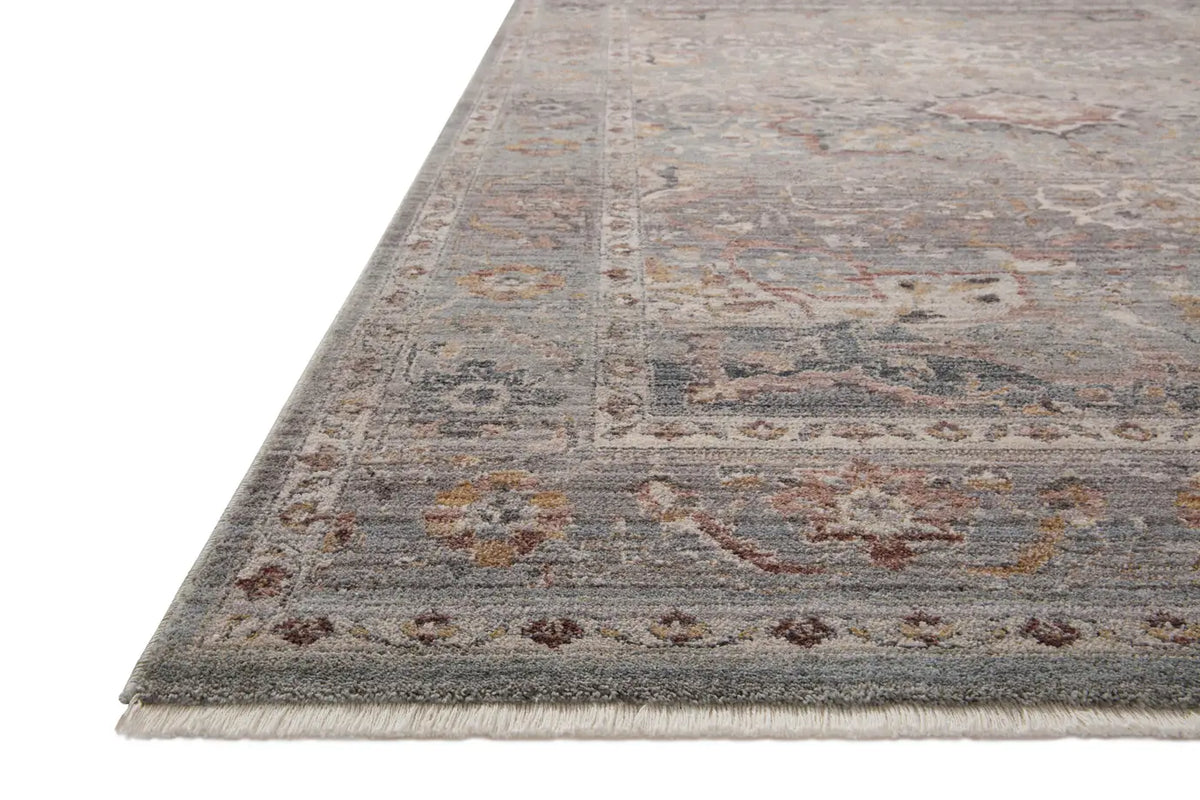Loloi Lyra Lyr-03 Sky/Multi Rug - rug corner