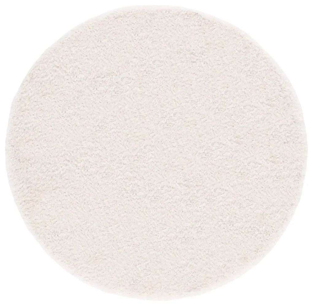 Safavieh Luxe Shag 6'-0" x 6'-0" Rug in Bone