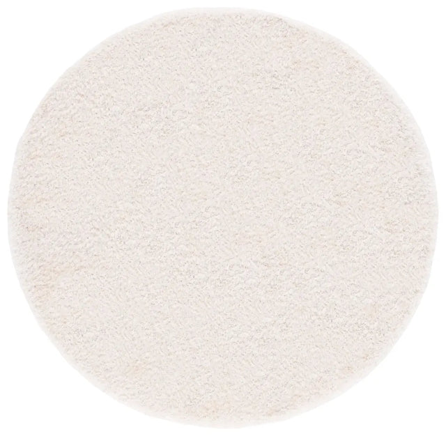 Safavieh Luxe Shag 6'-0" x 6'-0" Rug in Bone