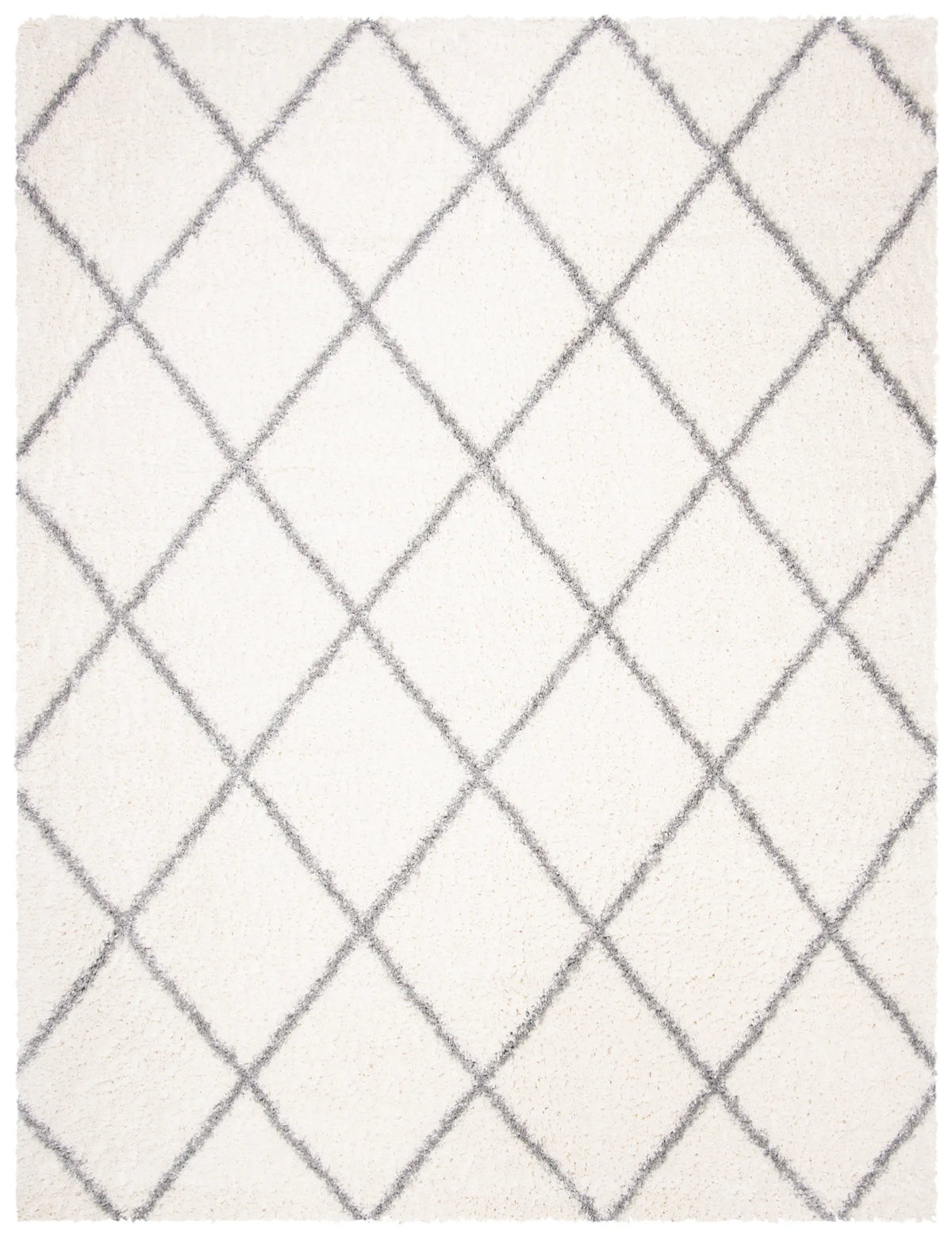 Safavieh Parma Shag 10'-0" x 14'-0" Rug in Cream / Grey