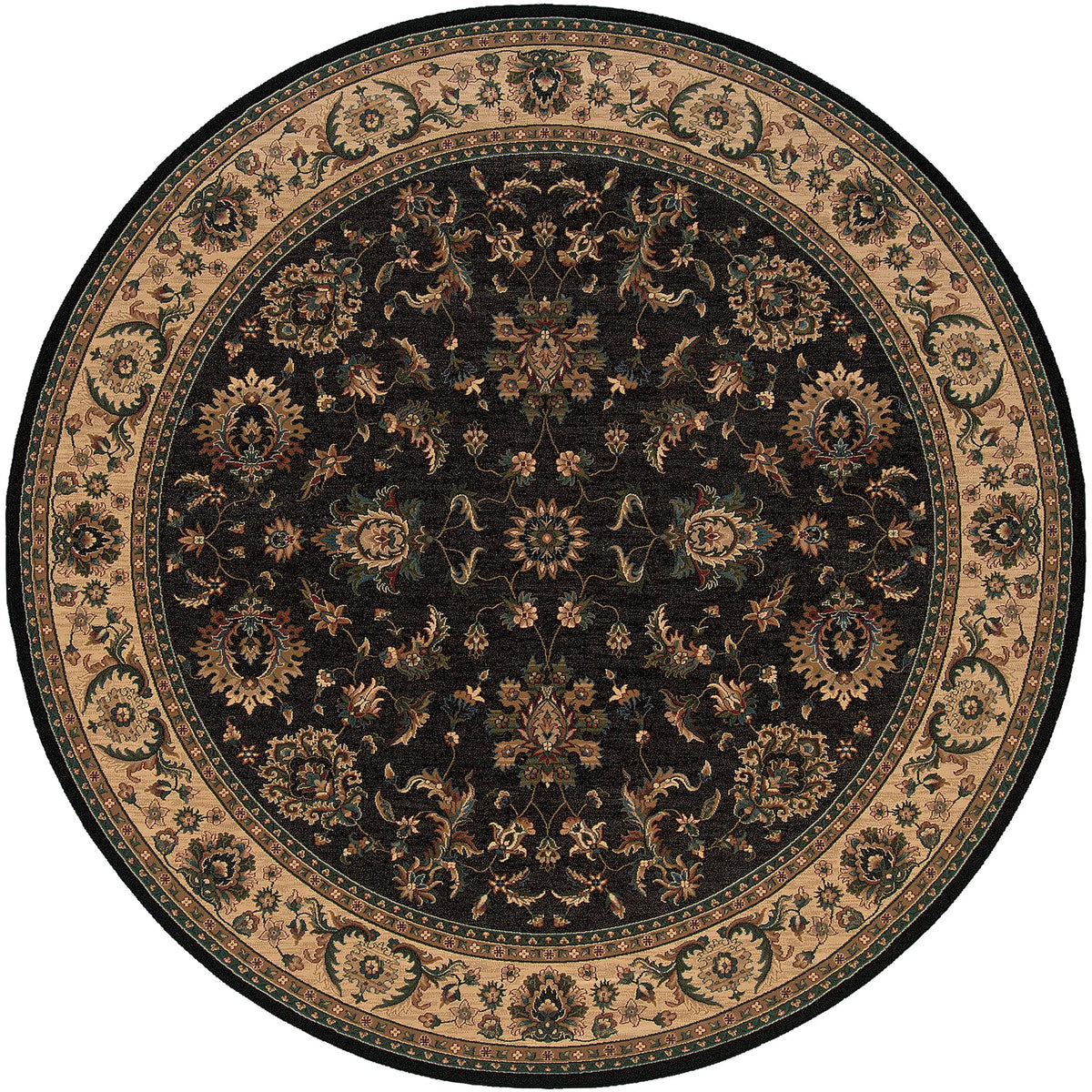 Oriental Weavers Sphinx Ariana 311k3 Black / Ivory Rugs - main flat